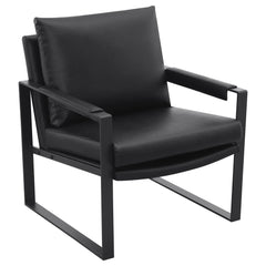 Goldbriar - Upholstered Track Arm Accent Chair - Black