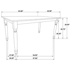 Keystone - Rectangular Dining Set
