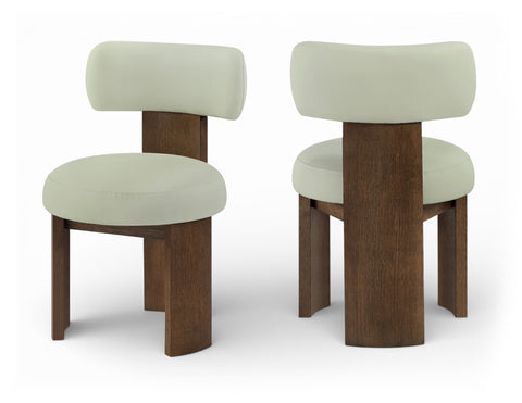 Atelier - Vegan Leather Upholstered Dining Chair (Set of 2) - Mint