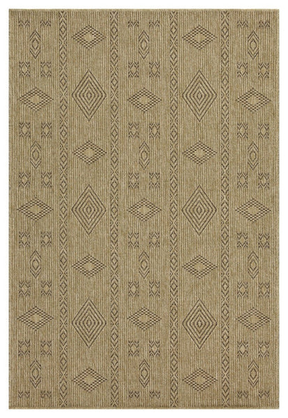 Earth - 5'3" X 7'3" Polypropylene Indoor, Outdoor Area Rug - Jute, Mocha