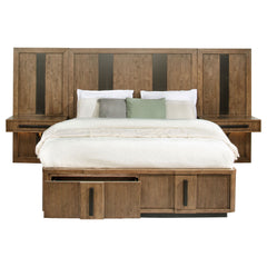 Moraga - Wall Panel Storage Bed With Nightstand Panels