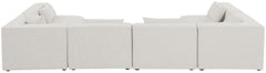 Cube - Linen 6 Piece Modular Armless Sectional