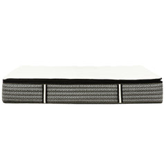 Premium 14" Queen Size Hybrid Mattress In A Box Plush Gel Memory Foam Top With Cooling Technology - Gray / White