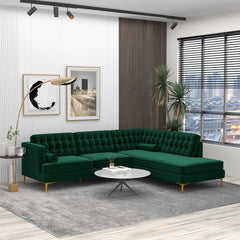 Brooke - Velvet Sectional Sofa