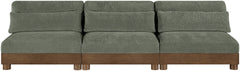 Turin - Chenille Fabric Upholstered Modular Sectional - Green