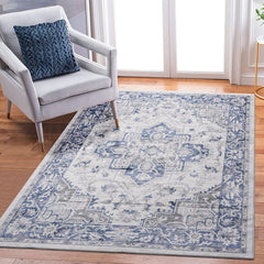 Marfi - 8' X 10' Oriental Area Rug - Blue / Gray