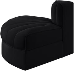 Rummi - Velvet Performance Fabric Upholstered Modular Chair