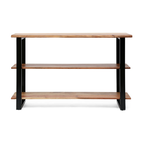 Industrial Media Console Table - Natural