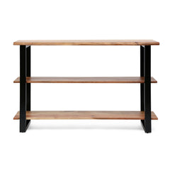 Industrial Media Console Table - Natural