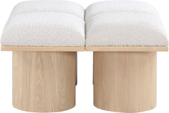 Pavilion - 4 Piece Modular Bench With Natural Base