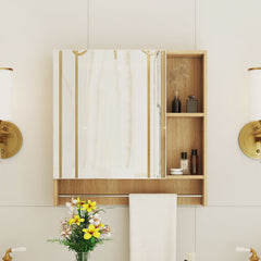 Wall Mounted Bathroom Storage Medicine Cabinet Cabinet With Mirror Door