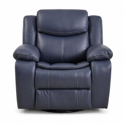 Rocker Recliner Chair With Manual Recline And 360° Swivel Base