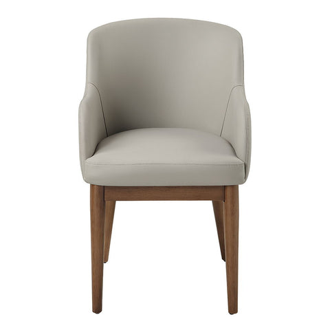 Harvey - Side Chair (Set of 2) - Synthetic Leather & Walnut