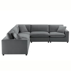 Caylie - Modular 5 Piece Sectional - Charcoal