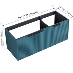 Contemporary Wall Mounted Bathroom Vanity With Soft Close Doors