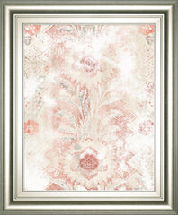 22x26 World Traveler Textile I By June Erica Vess - Red