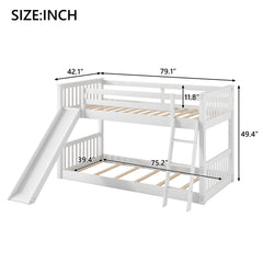 Bunk Bed & Convertible Slide And Ladder