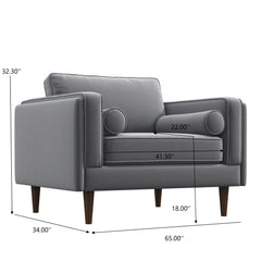 Amber - Velvet Universal Lounge Chair