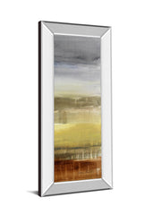 Summer Rain I By Lanie Loreth - Mirror Framed Print Wall Art - Dark Brown