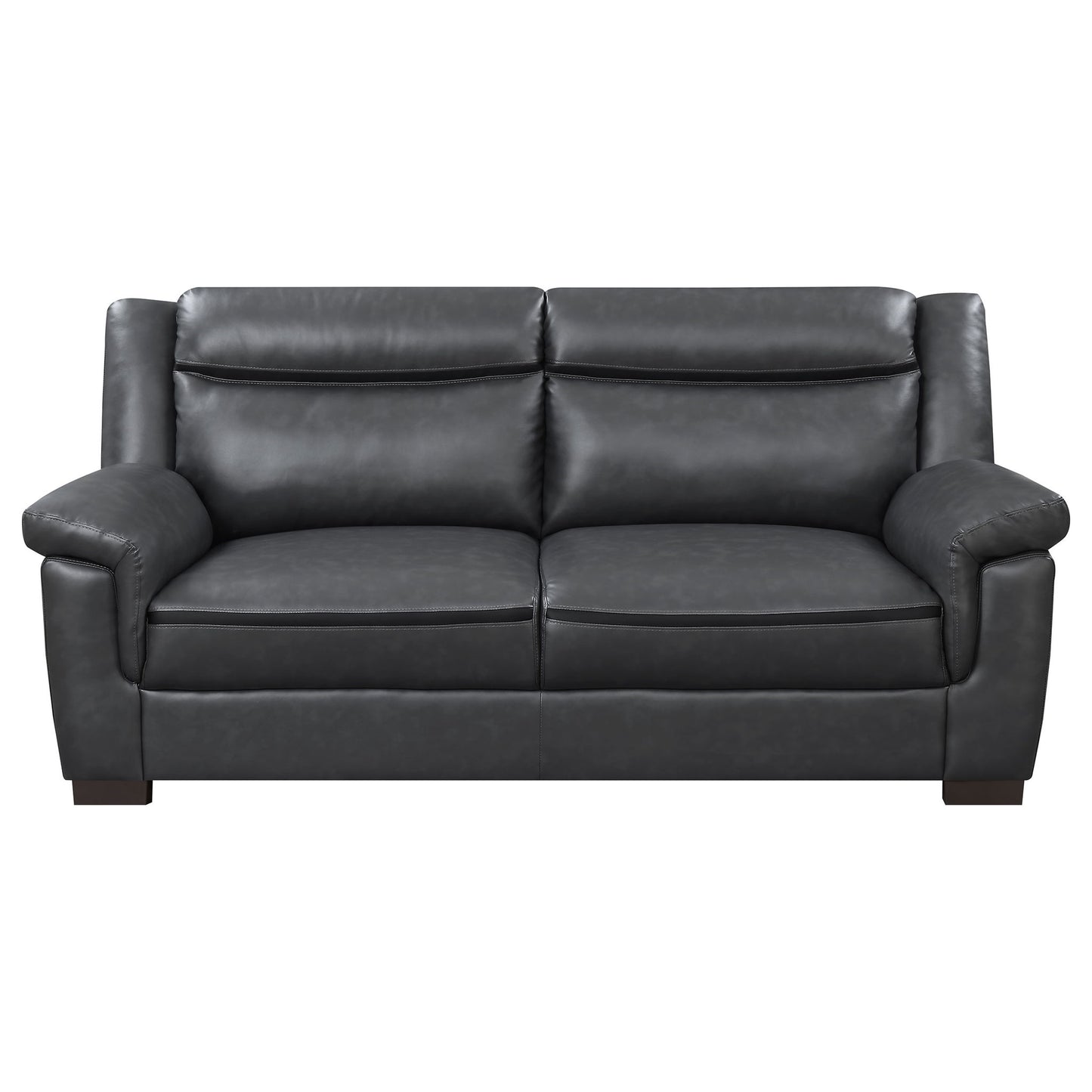Borden - 2 Piece Living Room Set With Smooth Upholstery - Gray