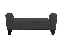 Mila - Velvet Ottoman Bench With Storage