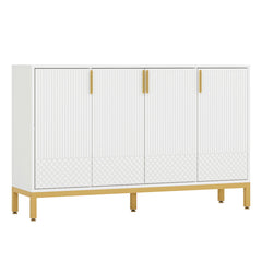 Buffet Sideboard Cabinet With Geometric Doors