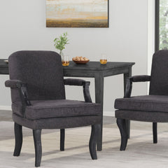 French Country Style Dining Chair With Nailhead Trim