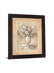 Ivory Blossom Vase - 28" x 34" Framed Wall Art