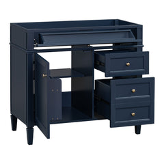 Bathroom Vanity Without Top Sink, Modern Bathroom Storage Cabinet With 2 Drawers And A Tip-Out Drawer