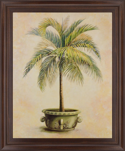 Verdant Palm Bliss - 28" x 34" Framed Wall Art