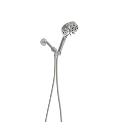 Multi Function Adjustable Hand Shower 8 Function Hand Shower Plastic With Wall Mount - Chrome