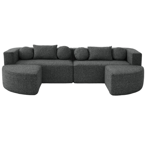 Boneless - Couch Modular Sectional Sofa With Deep Seating And Curved Design