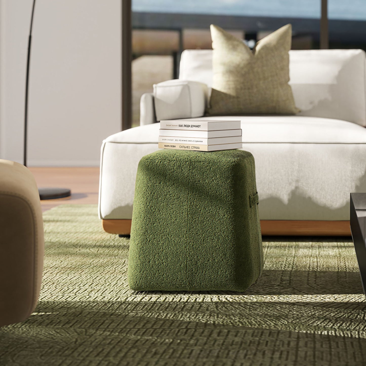 Clyde - Tapered Square Upholstered Ottoman