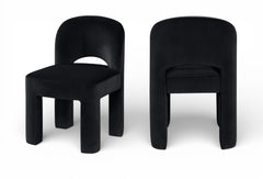 Celine - Velvet Performance Fabric Upholstered Dining Chair (Set of 2)
