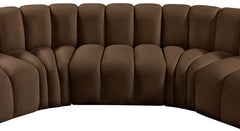 Arc - Velvet 7 Piece U-Shaped Modular Sofa