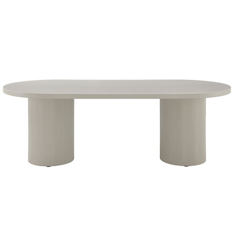 Laela - Dining Table - Bone White