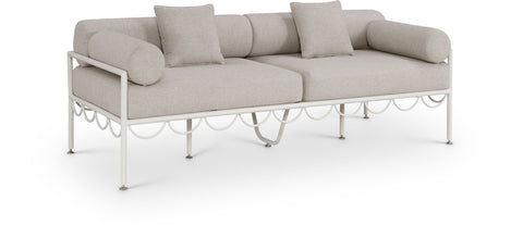 Portofino - Resilient Water Repellent Fabric 85.75" Upholstered Outdoor Patio Sofa