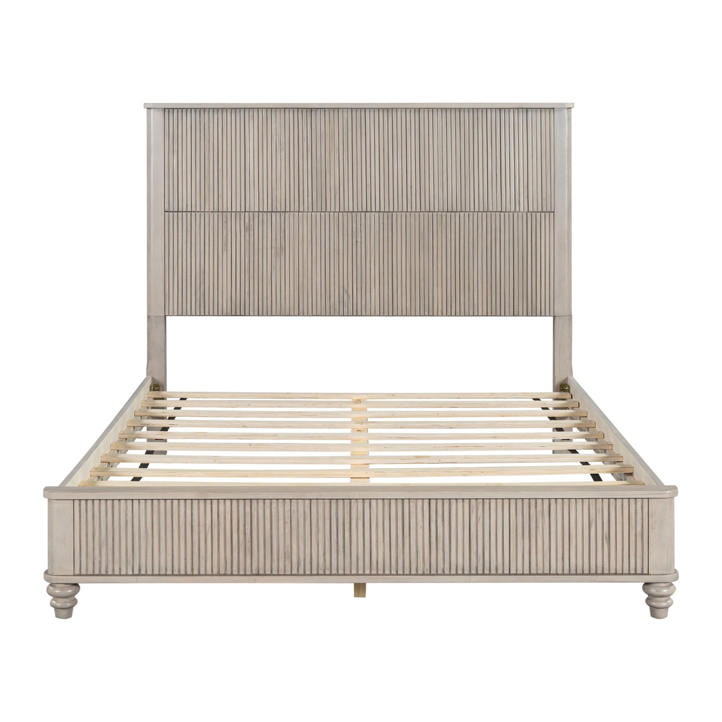 Platform Bed Frame & Tall Headboard