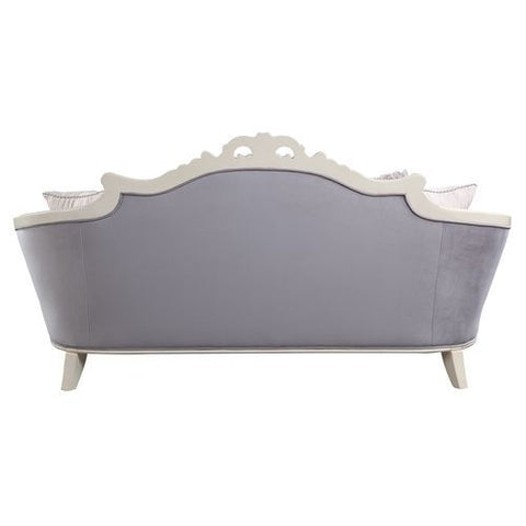 Galelvith - Sofa With 6 Pillows - Gray Fabric