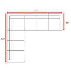Luxurious Wicker Patio Sectional With Weather Resistant Sunbrella Cushions
