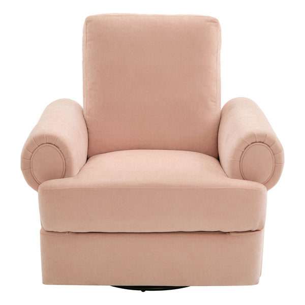 Manual Swivel Recliner Rocker Chair With Adjustable Backrest