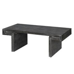 American Vintage Industrial Coffee Table, Double Tier Design