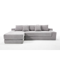 Modern L - Shaped Sectional Couch With Memory Foam