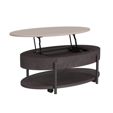 Nica - 2 Piece Occasional Table Set - White / Dark Espresso
