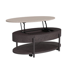 Nica - 2 Piece Occasional Table Set - White / Dark Espresso