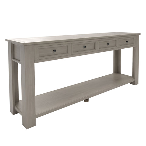 Hearth & Haven Clara - Console Table With Storage Drawers And Bottom Shelf