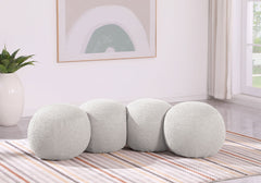 Apollo - Boucle Fabric Bench
