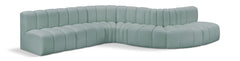 Arc - Faux Leather 7 Piece Modular Sofa