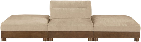 Turin - 3 Piece Fabric Upholstered Modular Sofa