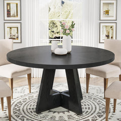 Round Dining Cross Base Kitchen Table